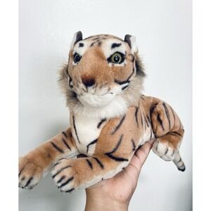Tiger Plush Stuffed Animal Tiger Tale Toys Wild Realistic Vintage ?‎